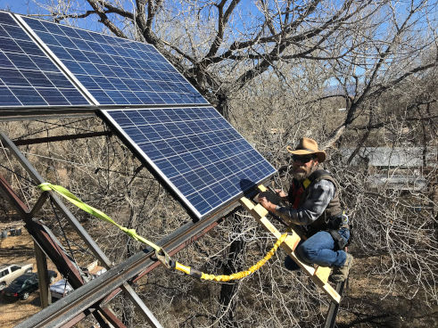 Tower of Power III: Raising the solar panels